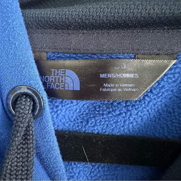 Size L The North Face Royal Blue and Black Pullover Hoodie - Picture 3 of 5